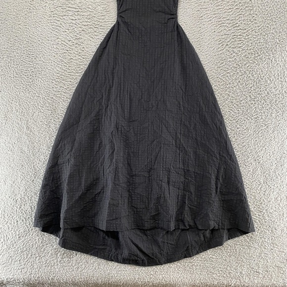 Madewell Midi Sundress Womens M Cutout Open Back Cotton Seersucker Minimalist - Picture 2 of 13